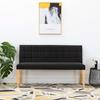 Bench 140 Cm Black Velvet