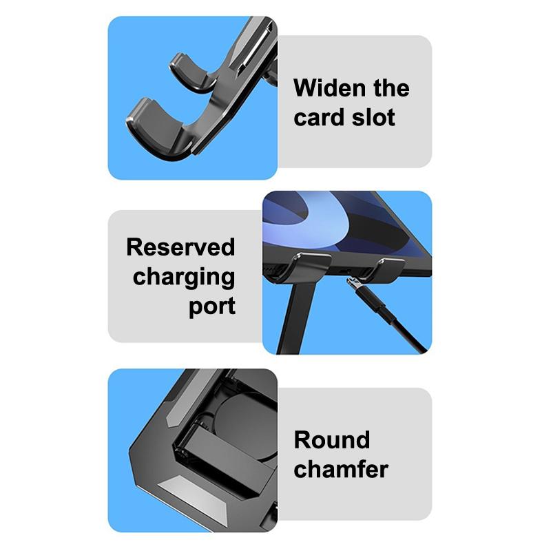 Metall 360 Grad Drehbarer Tablet-Ständer Verstellbarer Faltbarer Desktop-Halter Kompatibel Für 4,7-12 Zoll Ipad Pro/Air/Min Tablet Halterung