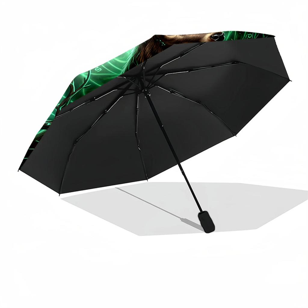 Arcane Stag Portable Automatic Umbrella Compact 8 Rib Design Durable Plastic Iron Perfect for Outdoor Adventures Fashionable