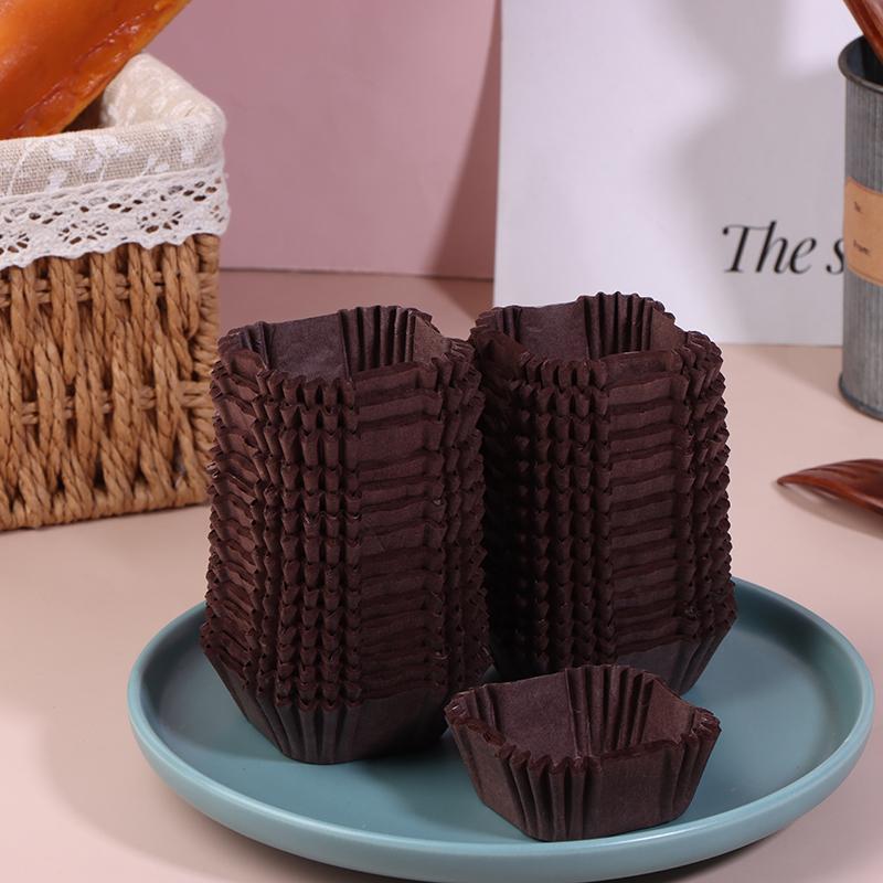 1000Pcs Square Cupcake Liners Muffin Baking Cups Pan Liners Paper Oven Microwave Safe For Wedding Birthday Party Supplies