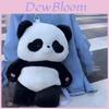 Cute Panda Plush Bag For Girls With Nylon Interior And Zipper Closure For Daily Use
