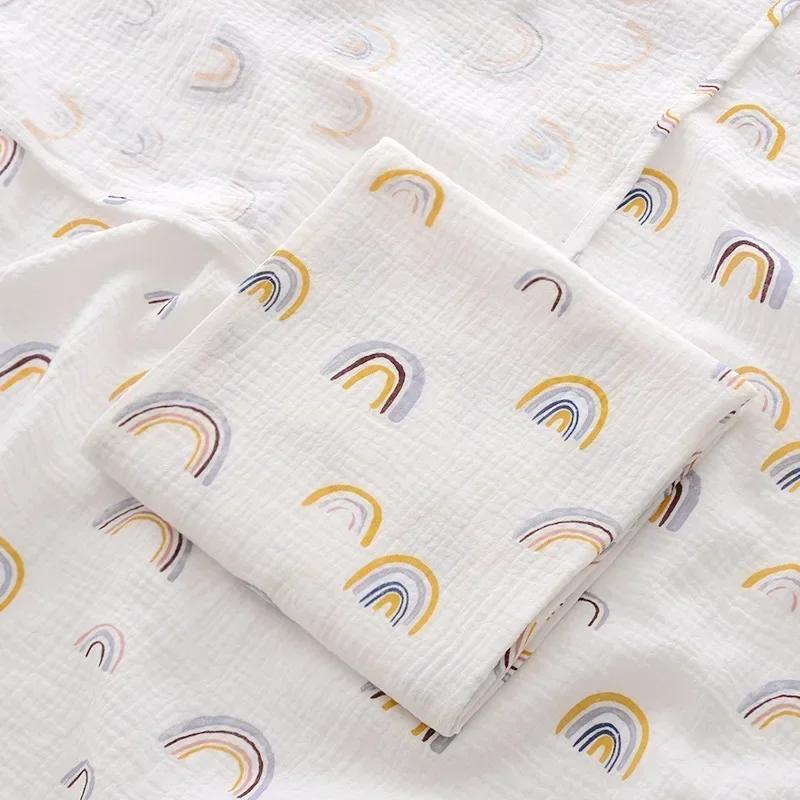 Summer Newborn Blanket - Baby Swaddle & Thin Quilt for Bedding Square Receiving Blanket & Stroller Blanket Practical Baby Stuff