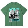 230 g/m² 100 % Baumwolle Jujutsu Kaisen V63 Mahito Print Unisex Schweres Baumwoll-T-Shirt