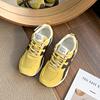 Women's Shoes 2025 Spring New Spring Round Head Lace-up Mesh Breathable Flat Bottom College Student Mesh Sports and Leisure Shoes