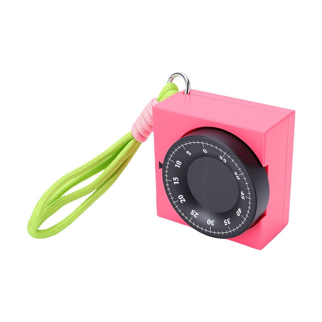 Küchenuhr mit gewebtem Lanyard, geruchlos, verschleißfest, mechanische Schreibtischuhr zum Kochen, Fitness