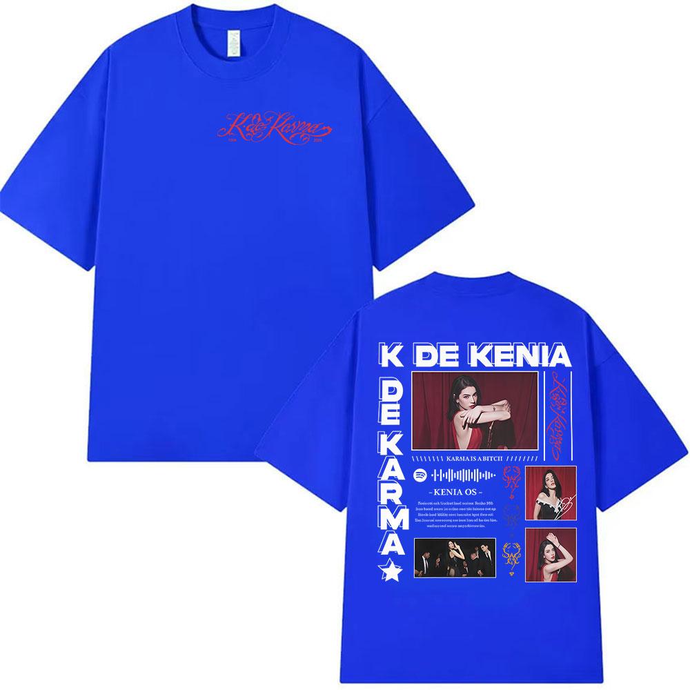 Kenia Os K De Karma Album Graphic T Shirt Unisex Women Vintage Gothic Oversized Cotton Tshirts Hip Hop Aesthetic Clothing Tshirt