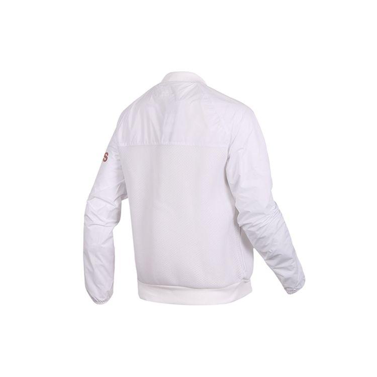 Adidas Logo Print Casual Sports Jacket Unisex Jackets White DN3167