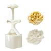 Dessert Molds Traditional Molds Set Flower Shape Cake Molds Set Pastry Molds ABS Texture Dessert Tool for Baking Use