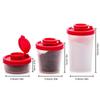 3/4Pcs Seasoning Bottle Moisture Proof Salt Shaker Can  Plastic Seasoning Jar Clear Condiment Box for Camping Picnic