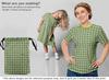 oneOone Cotton Flex Green Fabric Geometric Sewing Craft Projects Fabric Prints By Yard 40 Inch
