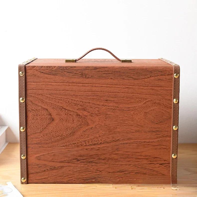 1 st Barnsparbössa 365-dagarsplan för att Spara Pengar Trälåda Barnfödelsedagspresent Träsparbössa Växel Förvaringslåda