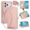 WEFOR Crossbody Wallet for iPhone 17 16 Pro Max Air 17e 16e Case with Strap Card Holder, Handbag Purse, Make Up Mirror Cover