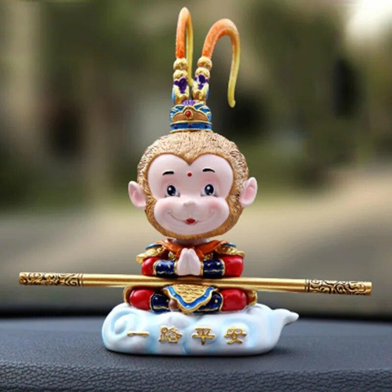Kayme Shaking Head Monkey Car Dashboard Doll Auto Car Toy Ornaments Interior Furnishing Decoration Gift