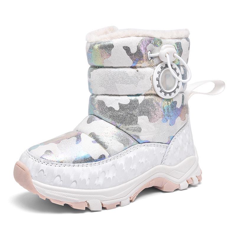 Children's Non-Slip High-Top Winter Snow Boots - Warm, Cute, Stylish for Girls