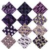 Classic Halloween Craft Paper 12 Sheets Purple Gothic Scrapbook Paper, Double Sided Decorative Dense Pattern for Card Making, Origami, DIY Projects,
