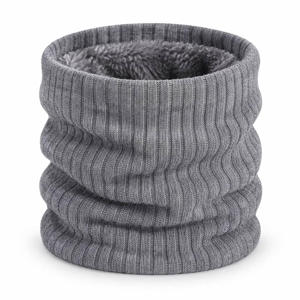 Men Winter Neck Warmer Thick Fleece Lined Thermal Neck Gaiter Soft Stretch Scarf for Skiing Cycling Hiking Cold Weather