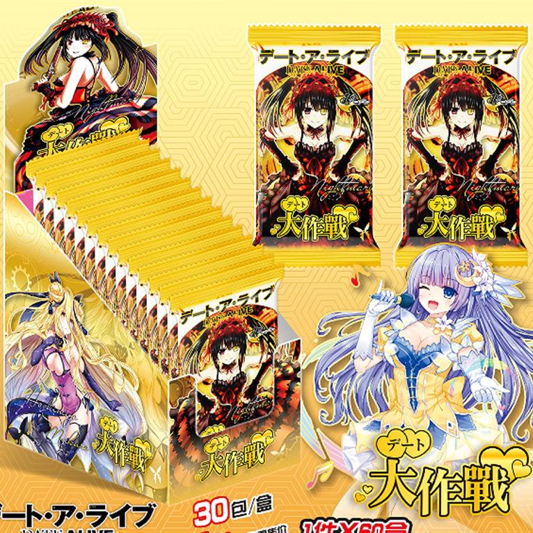 Black and White Double Wings Cards Date A Live Tokisaki Kuando Yatogami Tohka Date A Live Card Anime Character Collection Card