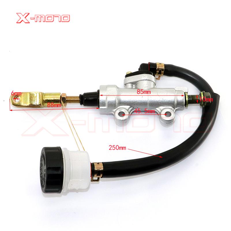 New Motorcycle Rear Hydraulic Brake Master Cylinder Pump For 50cc 70cc 110cc 125cc 150cc 250cc Thumpstar ATV Pit Pro Dirt Bike