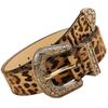Unique Waist Belt Leopard Print Chain for Cowboy Cowgirl Stylish Hot Buckle Retro Hot Buckle Waist Chain Belt