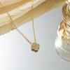Four Leaf Clover Necklace, High-grade Titanium Steel That Does Not Fade, Women's High-end Sweater Chain, Lucky Grass Headwear Accessory