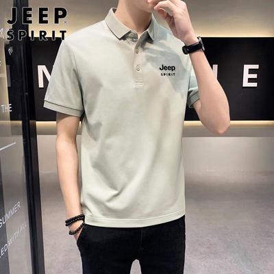 JEEP SPIRIT Men's Ice Silk Polo T-Shirt