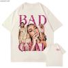 Singer Bad Gyal Vintage 90s Graphic T shirt for Unisex Women Hiphop Streetwear Oversized Tops 100 Cotton TShirt BG2