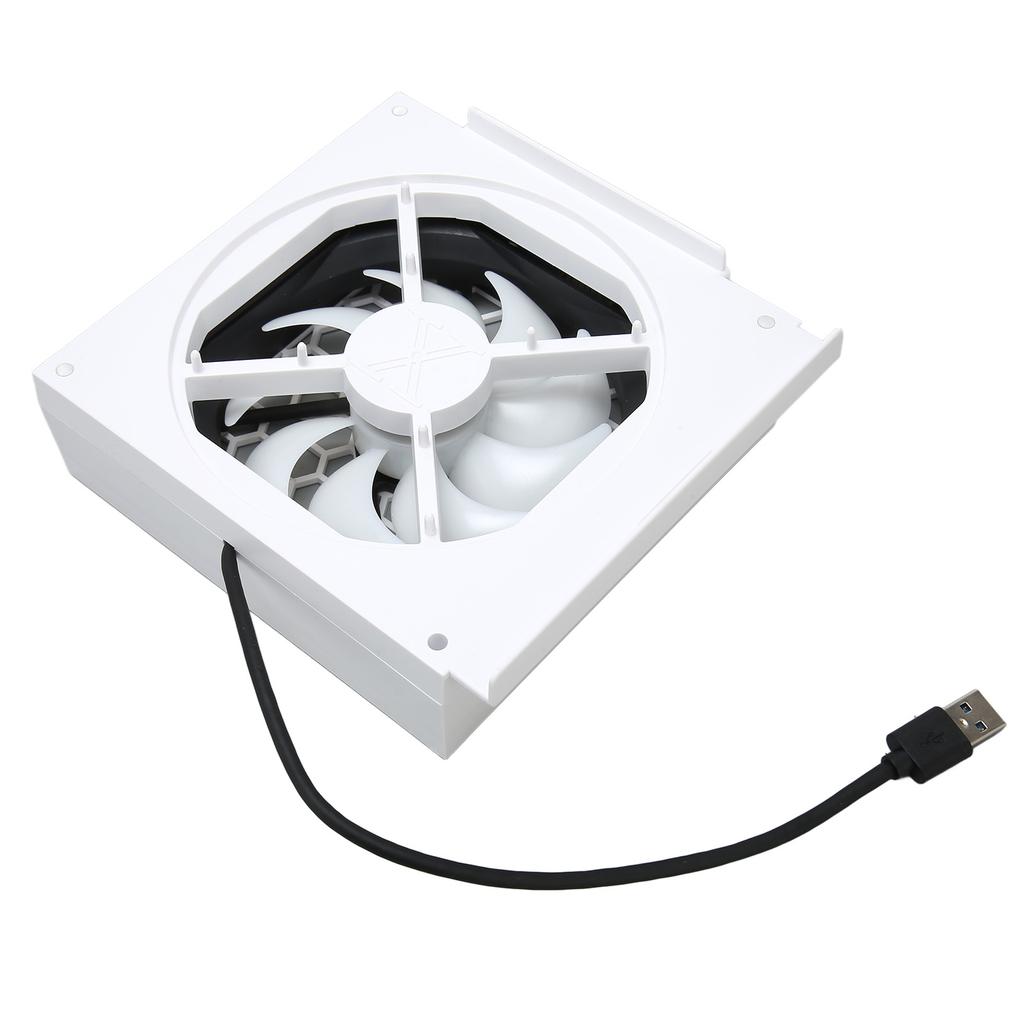 Game Console Cooling Fan Professional Efficient Low Noise Cooler Fan with Colorful Light Strip for Xbox Series S