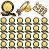 24 Pcs Employee of The Month Lapel Pin 1-12 Month Recognition Excellence In Service Appreciate P for Award Team Staff(Outstanding Employee)