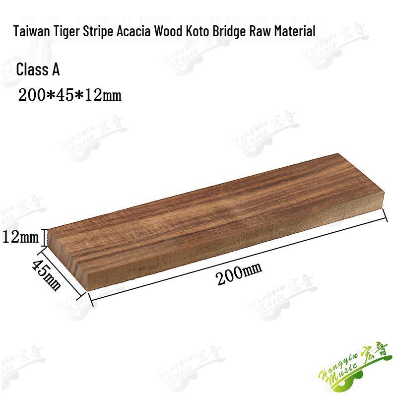 Ebony Rosewood Solid Wood Guitar Bridge Felt - Handmade Lower Drive Square Stock