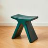 Nordic Plastic Living Room Stool Shoe Changing Bench Plastic Chair Vanity Chair Step Stool Portable Stool Space Saving Furniture