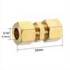 1/8" 3/16" 1/4" 5/16" 3/8" 1/2" Compression Union Brass Brass Pipe Fitting  Car Accessories