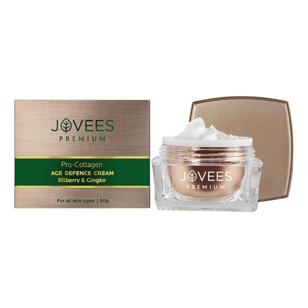Jovees Premium Pro-Collagen Age Defence Cream 50 Gm Anti-Wrinkle Fine Lines Youthful Glow Skin Care