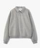 UNDEROFF Daily Button Collar Sweatshirt White Melange