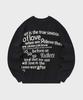 FALLETT Youth Letter Knit Black
