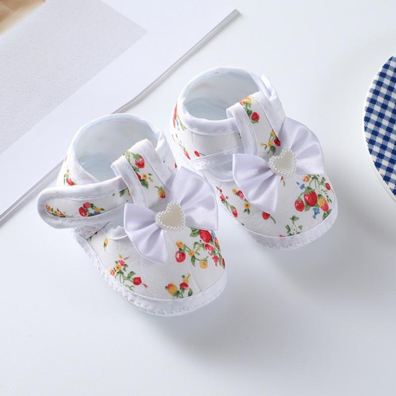 

Детская обувь. Повседневная обувь с цветочным узором и бантом. Прогулочная обувь для малышей на мягкой подошве. 13