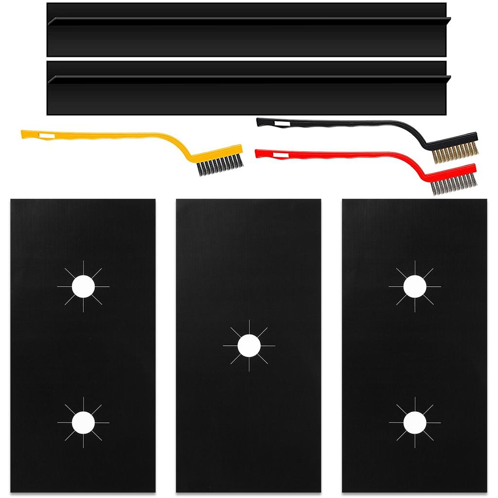 3/8Pcs Stove Covers Reusable Gas Stove Protector Universal Washable Stove Burner Covers Non-stick Heat Resistant Gas Stove Liner