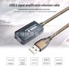 5m USB 2.0 Male-to-Female Extension Cable with Signal Amplifier and Braided 10m Connection