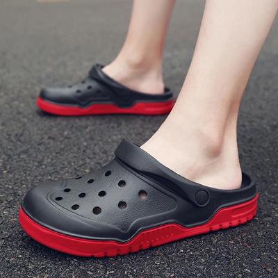 Nouvelles Sandales Homme Crocs Pantoufles d'Été Chaussures à Trous Mode Crok Sabots en Caoutchouc Chaussures de Jardin Respirantes Sandales Plates de Plage Classiques