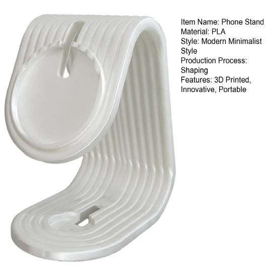Stazione di Ricarica 2 in 1 Supporto da Scrivania per Telefono Stampa 3D Supporto Multifunzione per Orologio per Comodino Scrivania