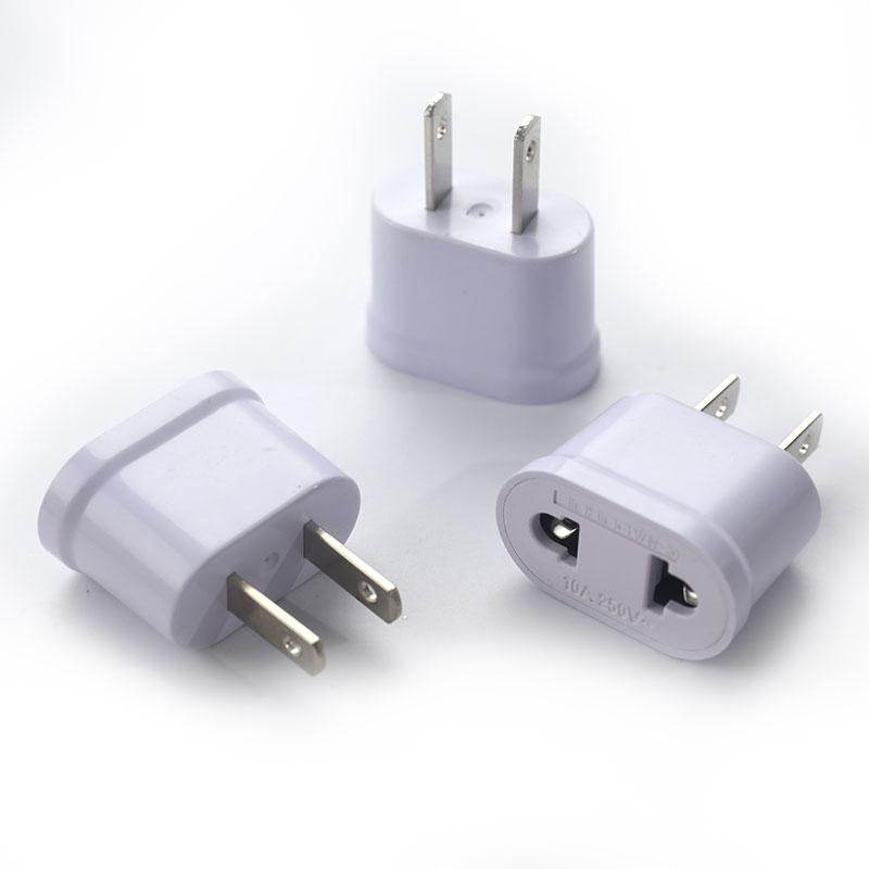 Us Plug To Eu Plug Round And Flat Dual-Purpose Conversion Plug Converter Socket