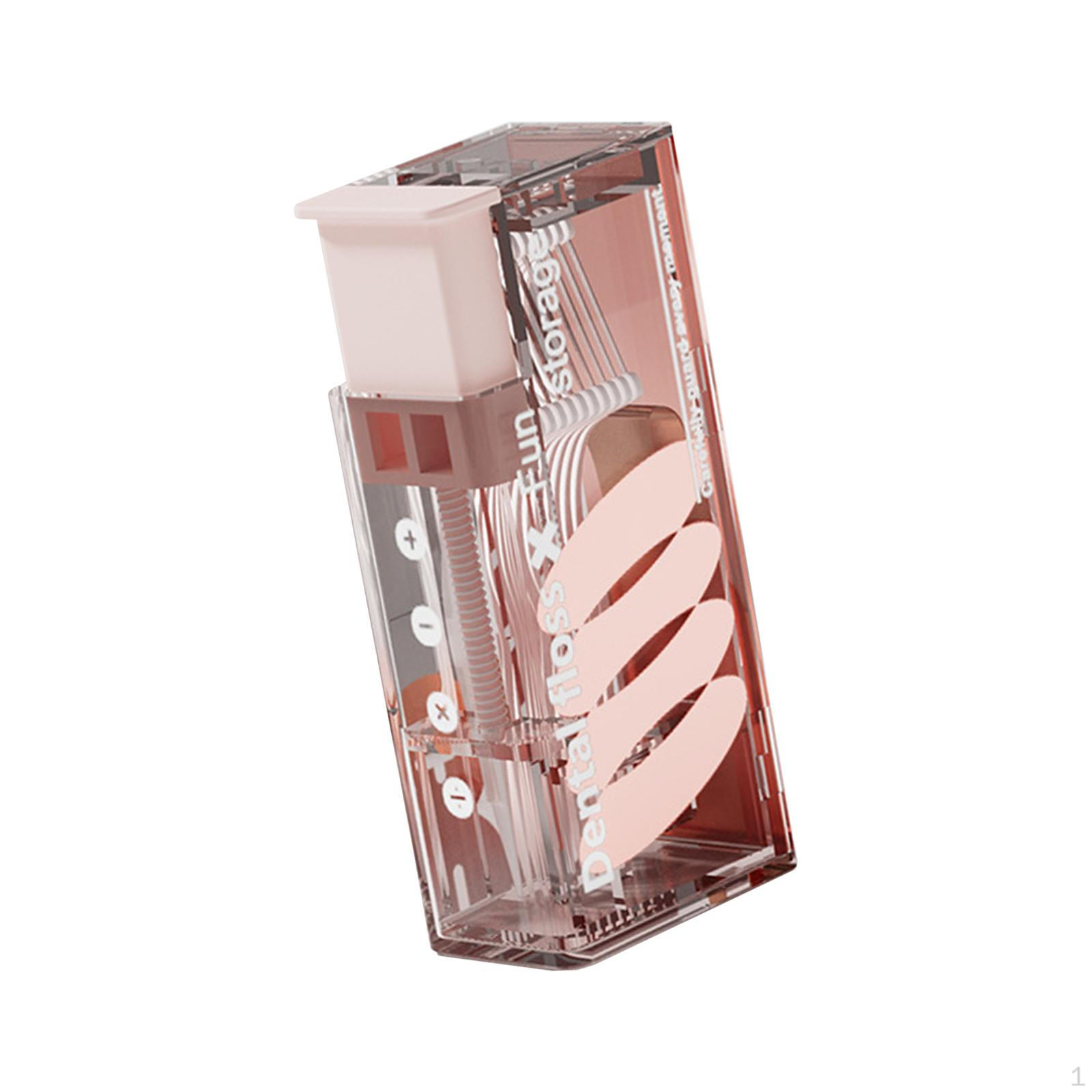 

Диспенсер для зубочисток, держатель для палочек, всплывающая бытовая многофункциональная коробка для зубочисток розовый