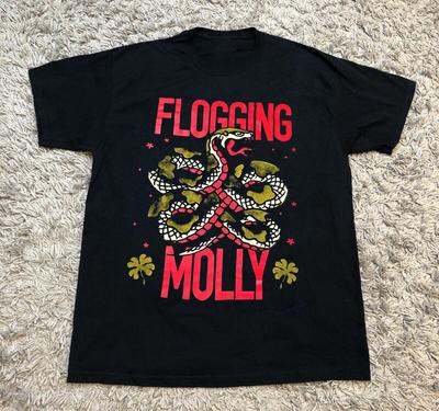 Flogging Molly Kapela Námořník Had Černá Všechny Velikosti Dárek Fanoušek Tričko Unisex Tričko