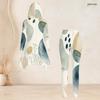 Women Plus Size Hooded Long Sleeve Printed High Low Top Fitted Pants Two Piece Set