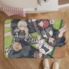 Anime-girls Band cryS Floor Mat Soft Non-Slip Bath Mat, Bedside Carpet, Absorbent Doormat for Home