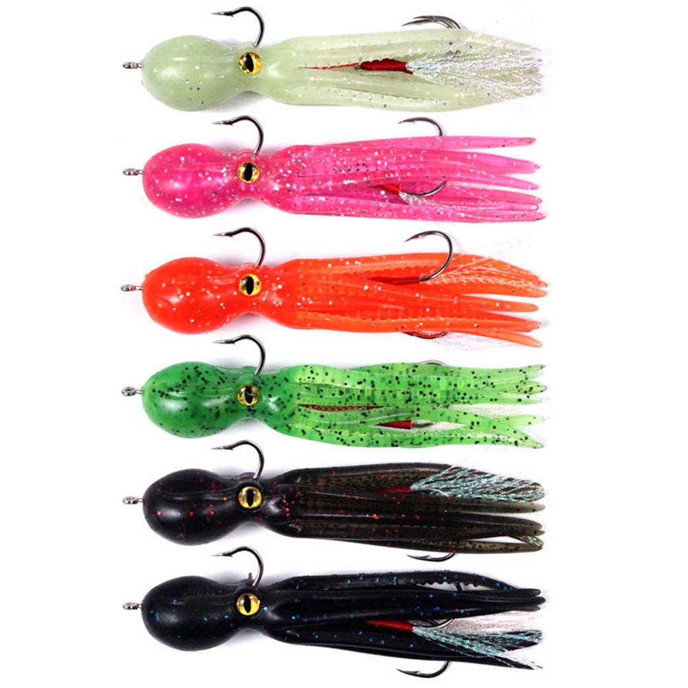 Squid Fishing Lure Bait Fishing Tackle Silicone Soft