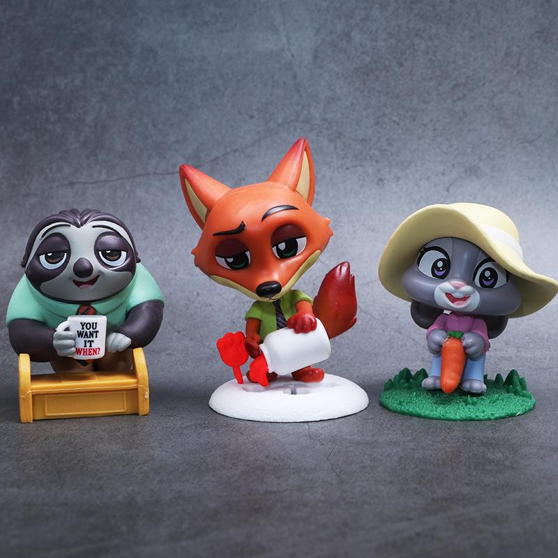 Zootopia City 2 Blind Box: Fox Nick & Judy Table Ornament Doll Gift Set