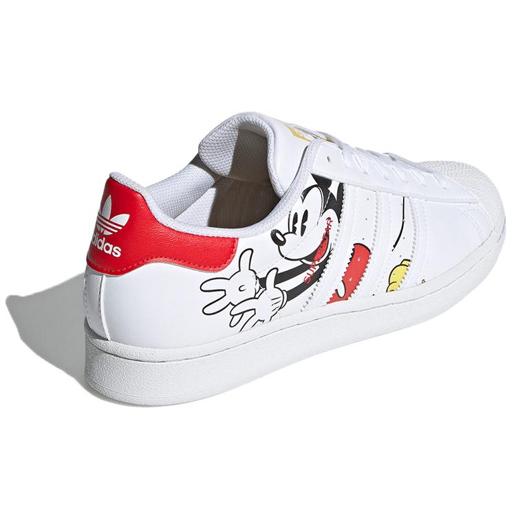 Superstar Disney x Superstar Adidas Originals 'Mickey und Minnie - Weiß Lebhaftes Rot' GW2248