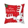 Christmas Pillow Case Wish Cartoon Print Peach Skin Christmas Pillow Home Sofa Cushion