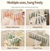Multi-Purpose Clothes Hanger for Underwear And Sos Drng Ra Student Dormi Home Use with Multiple Clips Children