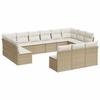 VidaXL Bois de Pin Massif Salon de Jardin 11 pcs avec Coussins Mobilier de Patio Meubles d'Extérieur Mobilier de Jardin 3096924